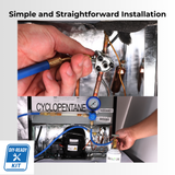 R290 Refrigerant Complete Recharge Kit, Single Manifold Set, 8oz. Can and BPV Included