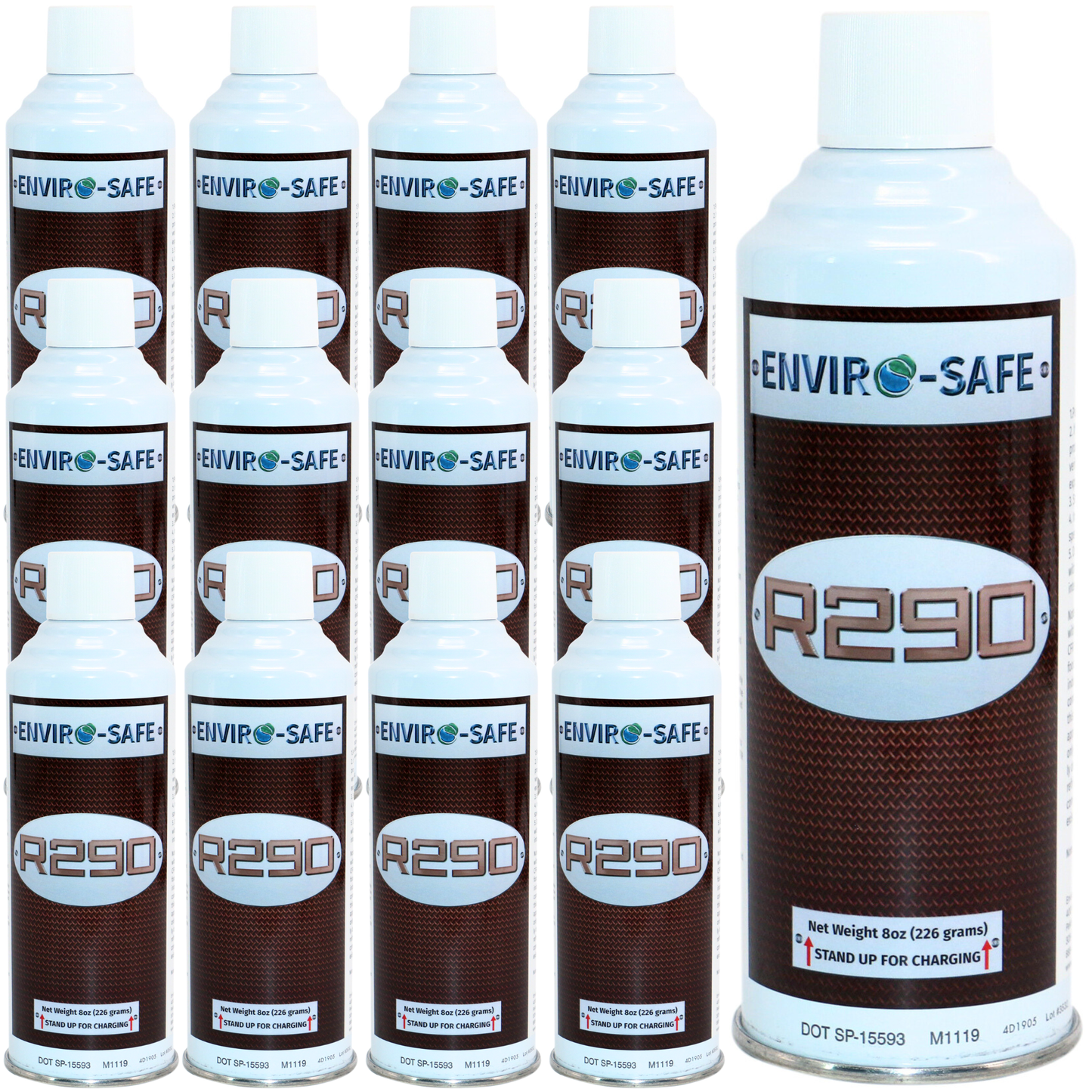R290 Refrigerant  –  OEM Refrigerant – Upright Self-Sealing Top