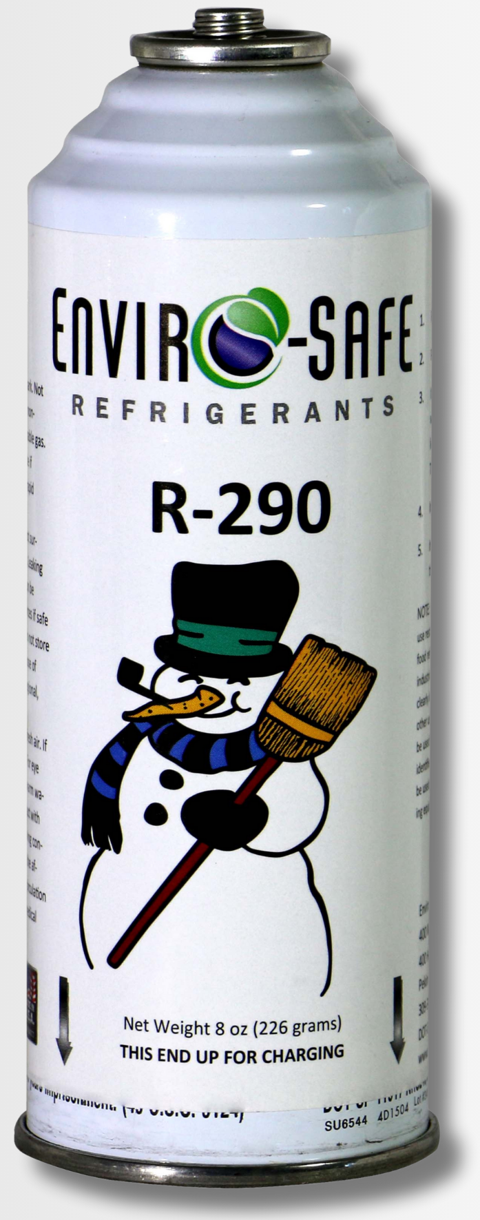 R290 Refrigerant Complete Recharge Kit, Single Manifold Set, 8oz. Can and BPV Included