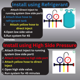 UV Leak Detector Dye for all A/C Systems - 30 Second Install