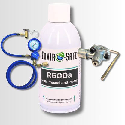 R600a Refrigerant W/Proseal and Prodry - Upright Self Sealing Style Top