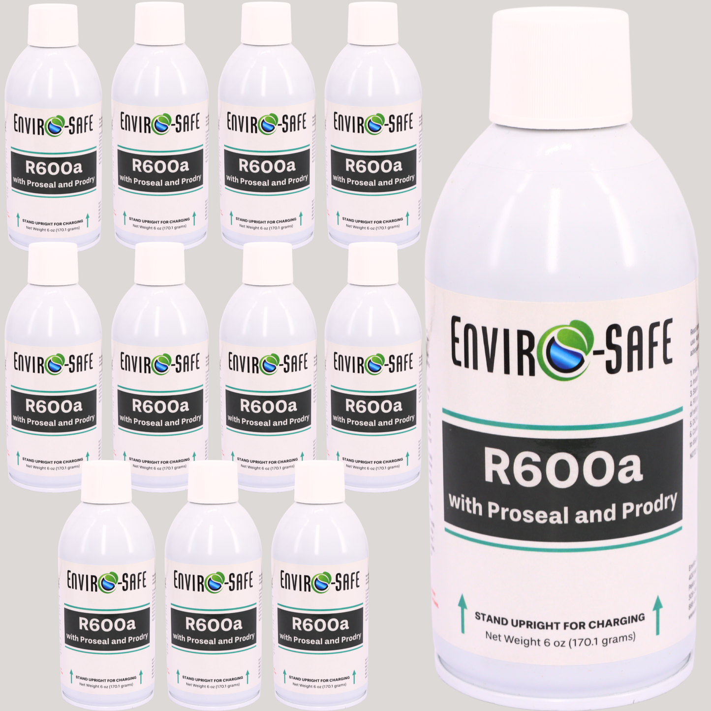 R600a Refrigerant W/Proseal and Prodry - Upright Self Sealing Style Top