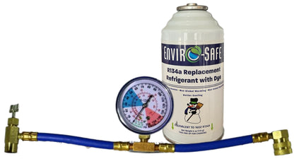 R134a Replacement Refrigerant w/UV Dye  in 16oz. Equivalent Cans