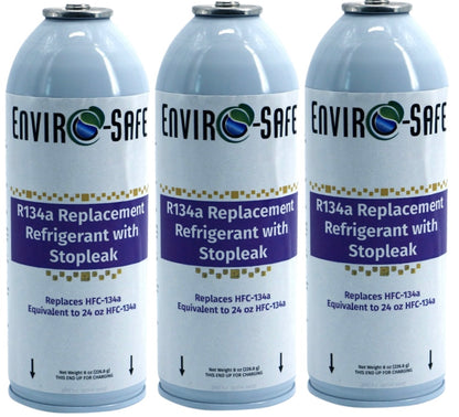 R134a Replacement w/Stop Leak in 21oz Equivalent Cans