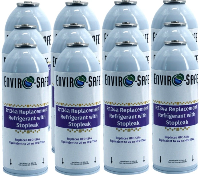 R134a Replacement w/Stop Leak in 21oz Equivalent Cans