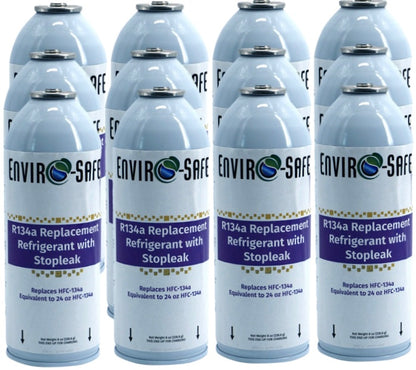 R134a Replacement w/Stop Leak in 21oz Equivalent Cans