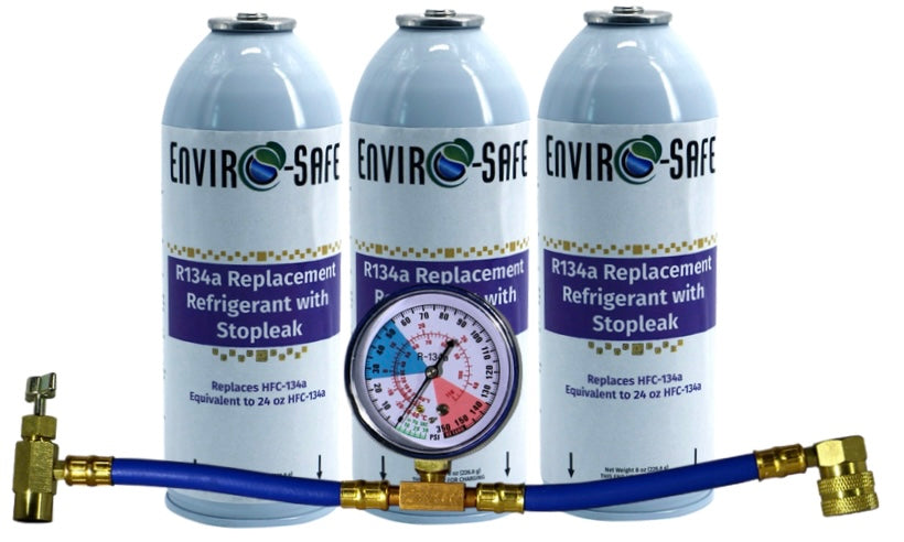 R134a Replacement w/Stop Leak in 21oz Equivalent Cans