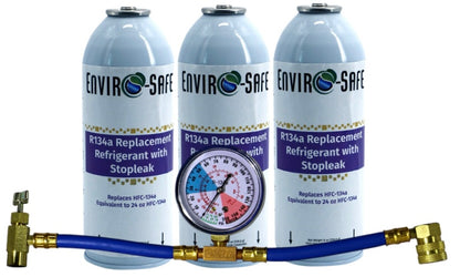 R134a Replacement w/Stop Leak in 21oz Equivalent Cans